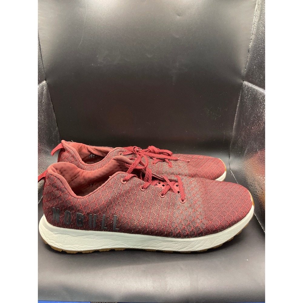 NOBULL Knit Runner Burgundy Maroon Mens 15 Training Running Shoes